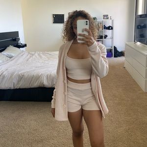 3 Piece knit short set